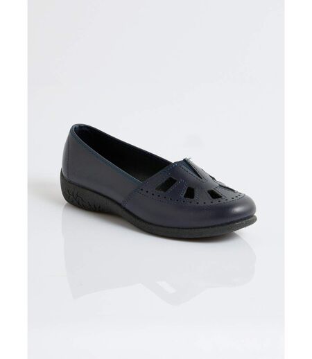 Mocassins cuir largeur confort élastiqué