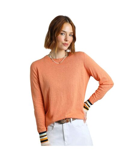 Womens/ladies kinga lightweight knitted jumper peach blossom Weird Fish