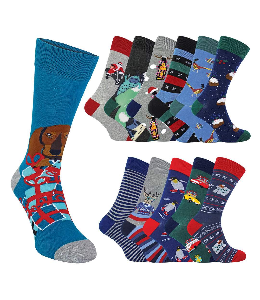 Mens 12 Day Advent Calender with Socks-1
