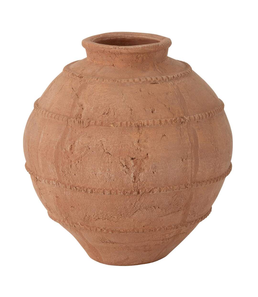 Vase Rond en Terre Cuite Kaia 28cm Terracotta-1