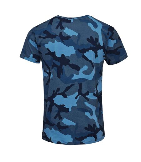 SOLS Mens Camo Short Sleeve T-Shirt (Blue Camo) - UTPC2166