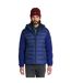 Mens Mixed Softshell Down Jacket Navy Gant-1