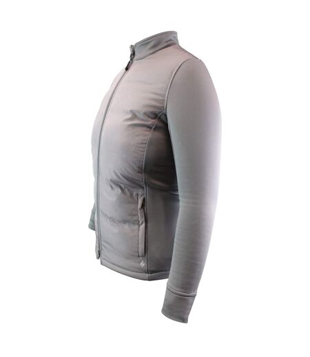 Veste doublée en polaire pour femme avec fermeture éclair complète