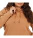Sweat À Capuche Manches Longues Motif/style Uni Femme Marron Clair Brave Soul-4