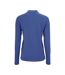 Womens/ladies Perfect Pique Long-sleeved Polo Shirt Royal Blue SOLS-2