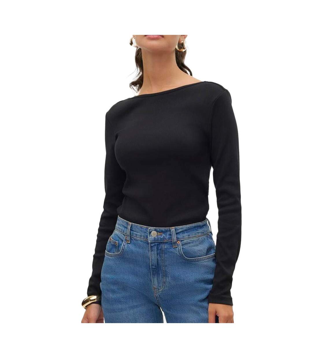 Top Noir Femme Vero Moda Chloe - L-1