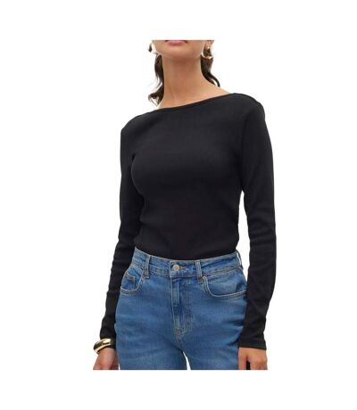 Top Noir Femme Vero Moda Chloe - L