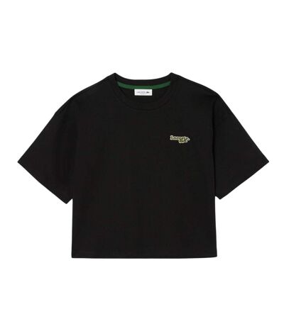 T-Shirt marine femme lacoste sigle - 32