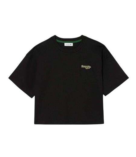 T-Shirt marine femme lacoste sigle - 32