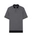 Mens Diamond Knitted Tipped Polo Shirt Navy Ted Baker-2