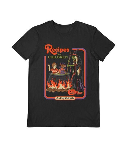 Steven Rhodes Unisex Adult Recipes For Children T-Shirt (Black) - UTPM7416