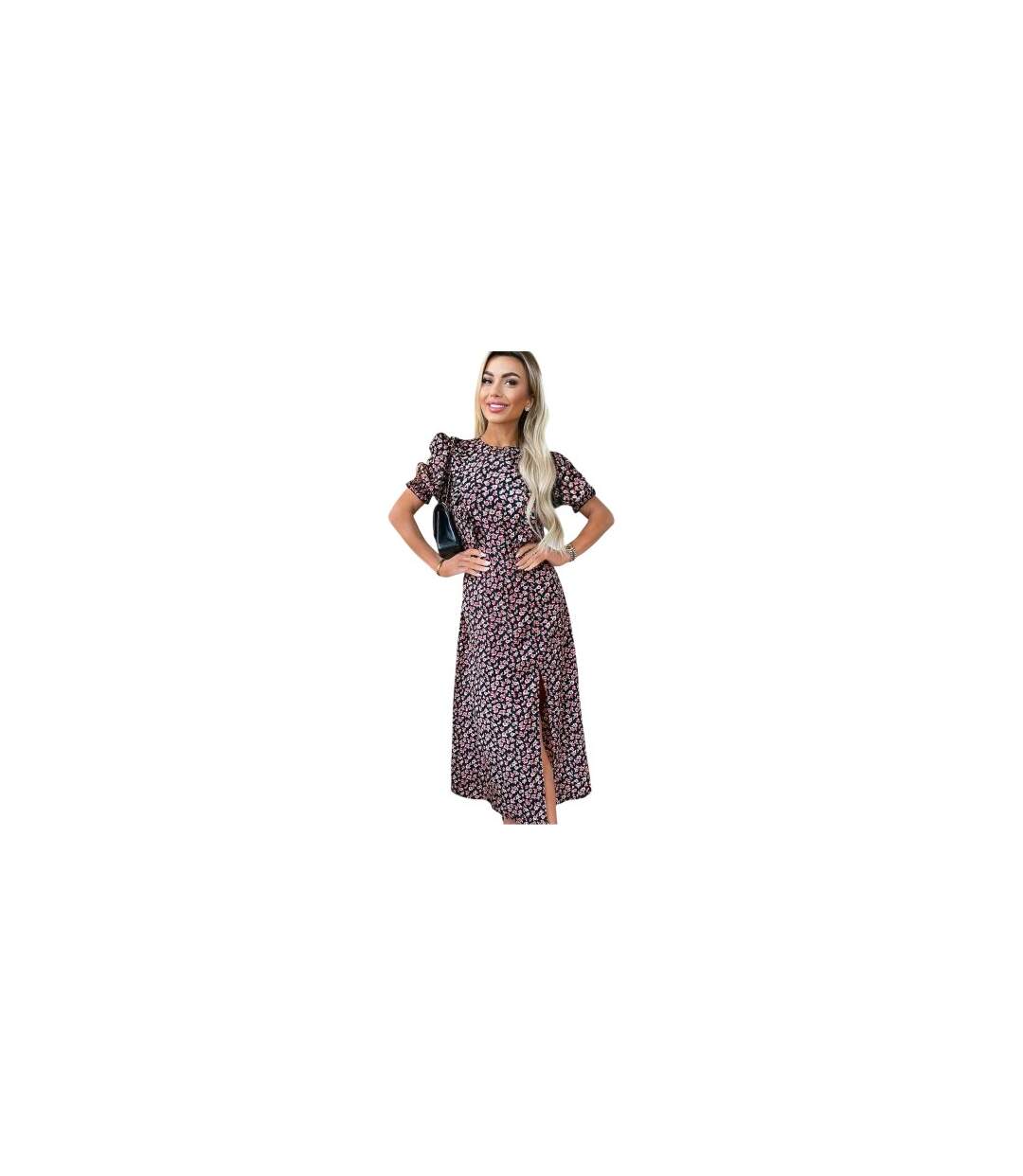 Womens/ladies Rose Print Midi Dress Multicoloured AX Paris-1