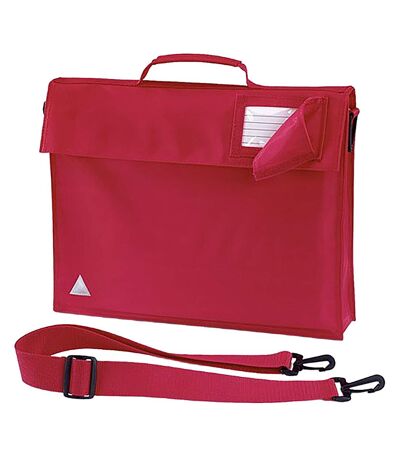Quadra Junior Book Bag With Strap (Pack of 2) (Bright Red) (One Size) - UTBC4337