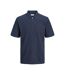 Mens Half Zip Plus Polo Shirt Navy Blazer Jack And Jones-2
