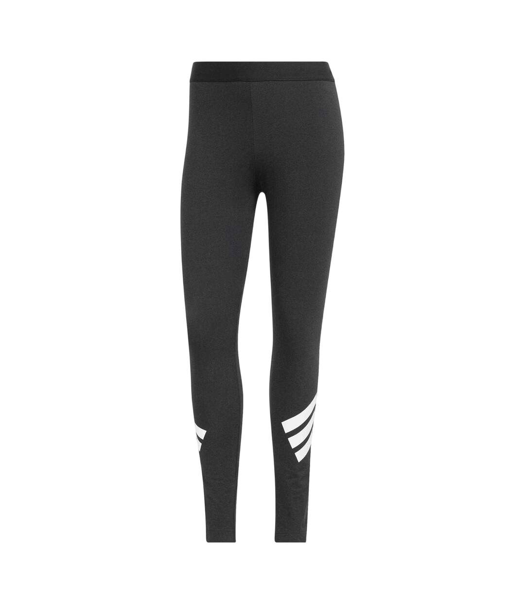 Womens/ladies 3 Stripes Leggings Black Adidas-1