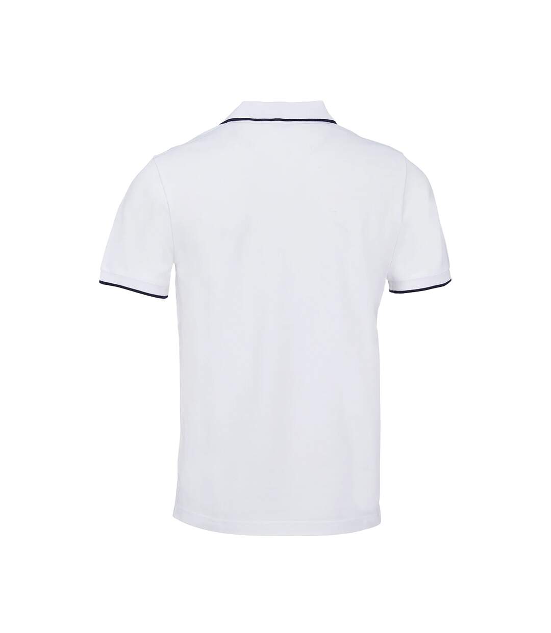 Polo Palermo Adulte Blanc Bleu Marine Français SOLS-2