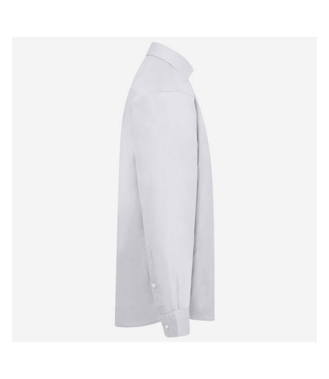 Absolute Apparel Mens Long Sleeved Classic Poplin  Shirt (White) - UTAB117-4