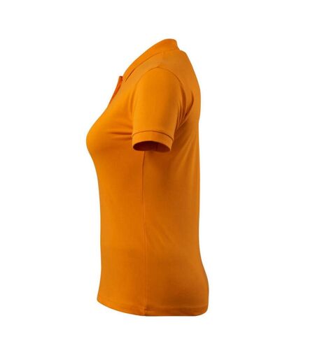 Womens/ladies Grasse Crossover Polo Shirt Bright Orange Mascot