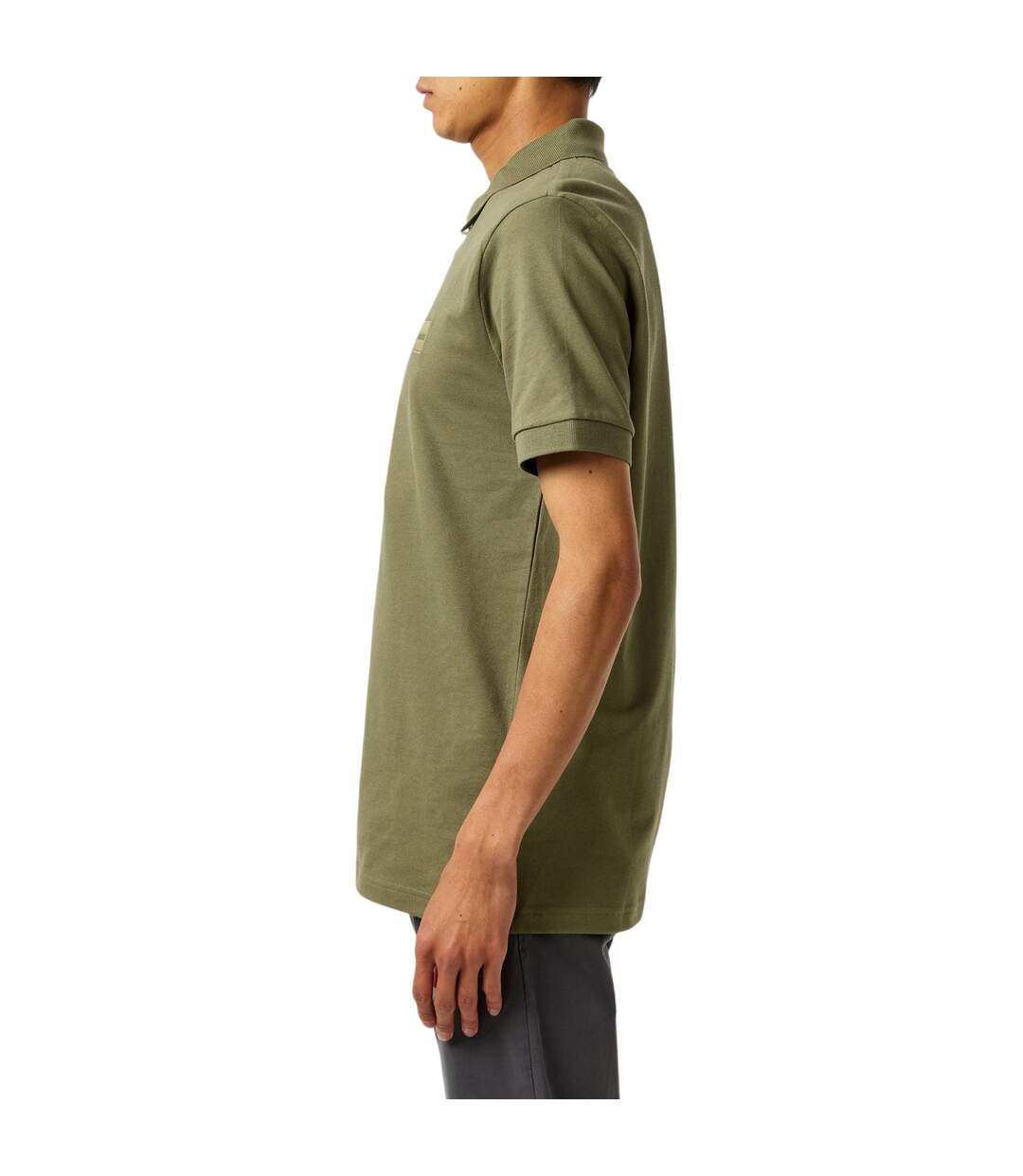 Polo Motif/style Logo Rectangulaire Passenger Homme Vert De Gris Clair Boss-4