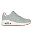 Baskets Uno Stand On Air Femme Vert De Gris Clair Or Métallisé Skechers-3