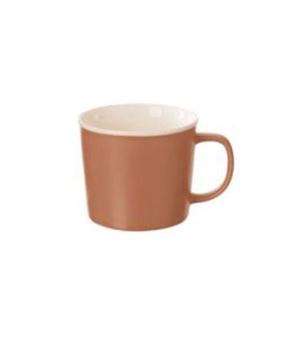 Lot de 6 Mugs en Porcelaine Nature 38cl Terracotta