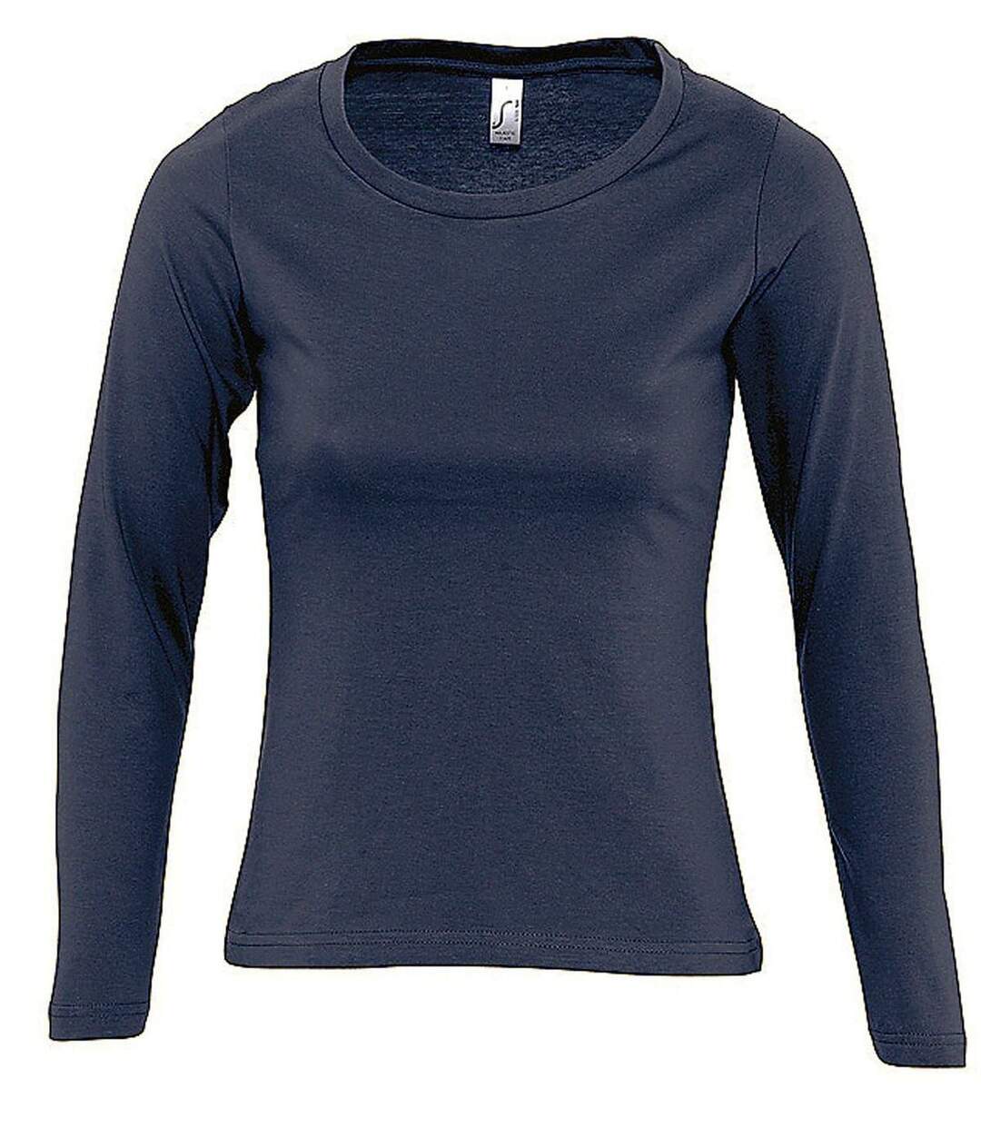 T-shirt manches longues FEMME - 11425 - bleu marine