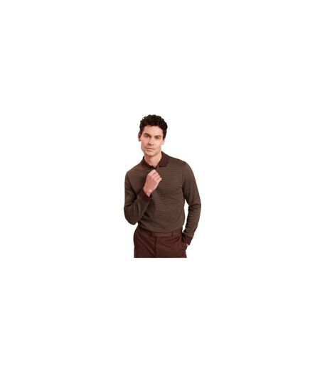 Polo Manches Longues Homme Marron Marron Clair Ted Baker