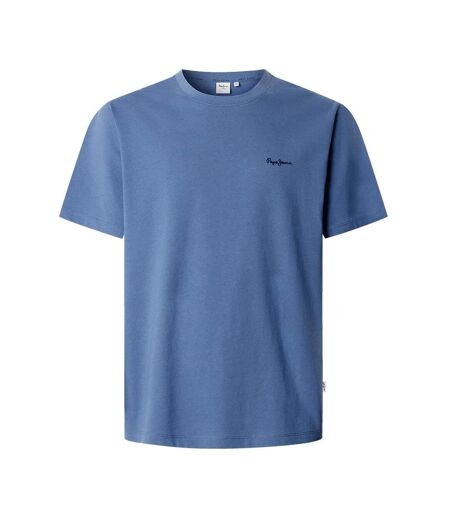 T-Shirt bleu royal homme pepe jeans contrast connor