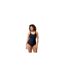 Maillot De Bain 1 Pièce Motif/style Froncé Femme Anthracite Speedo-1