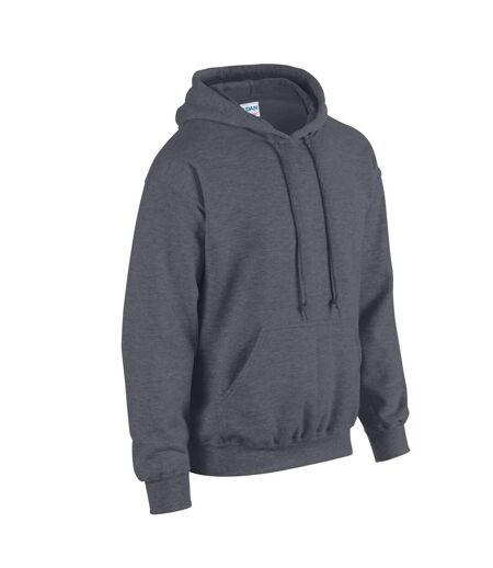 Sweat À Capuche Homme Gris Foncé Chiné Gildan