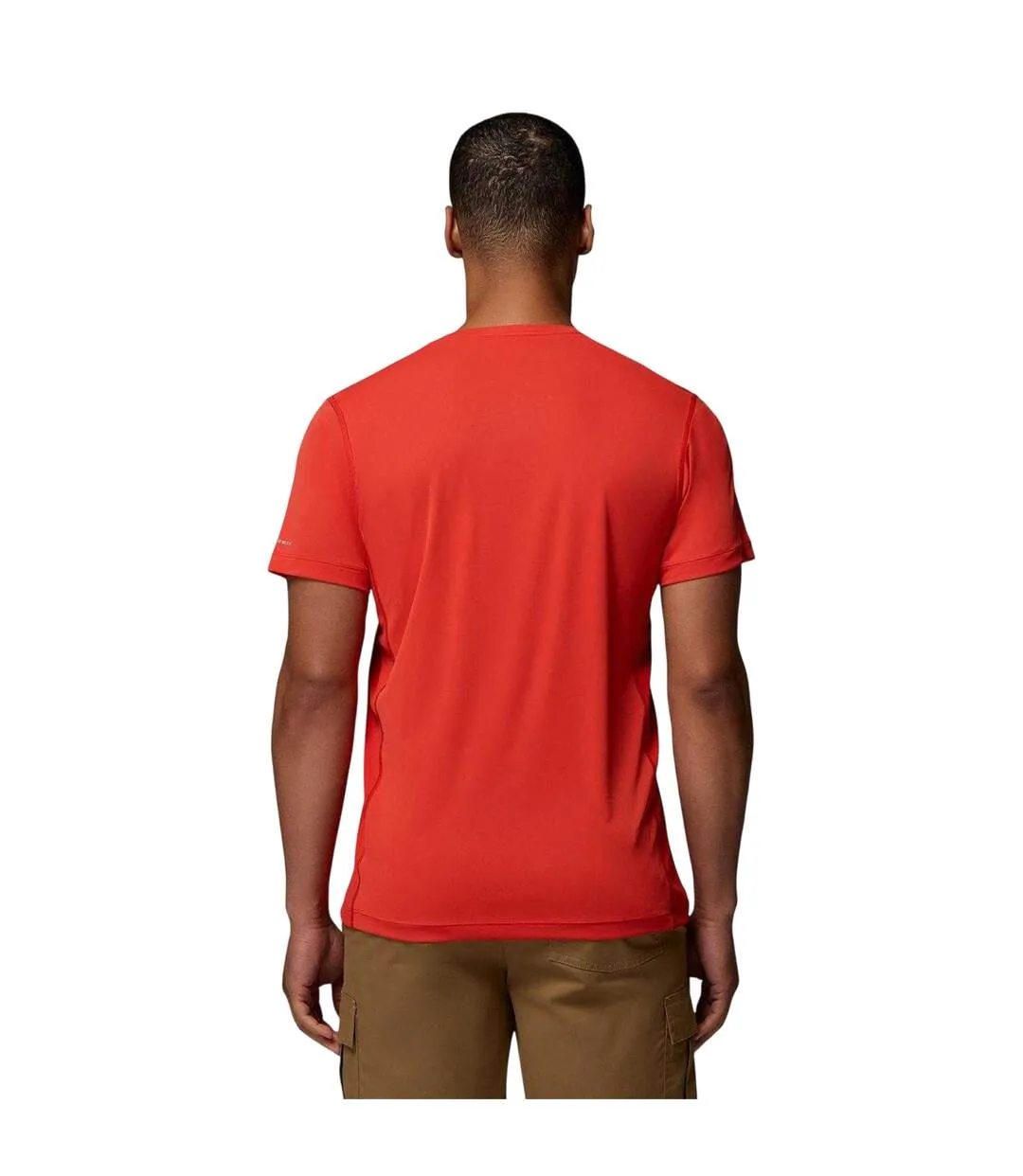 Mens Zero Rules Performance T-shirt Red Columbia-3