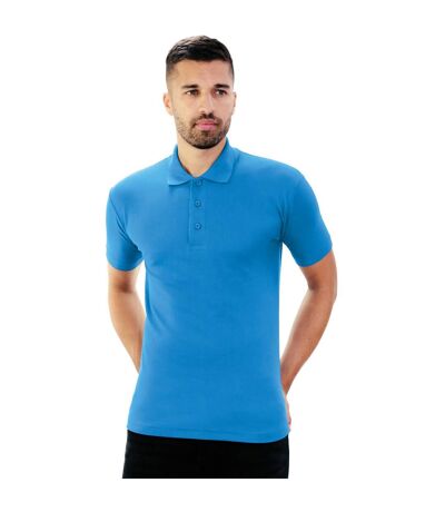 Polo manches courtes homme bleu saphir Casual