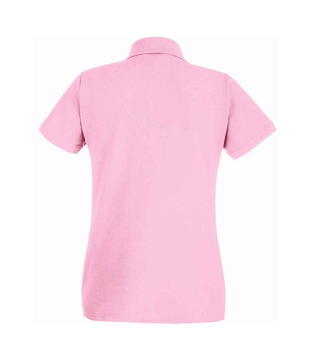 Polo Premium Femme Rose Clair Fruit Of The Loom-2