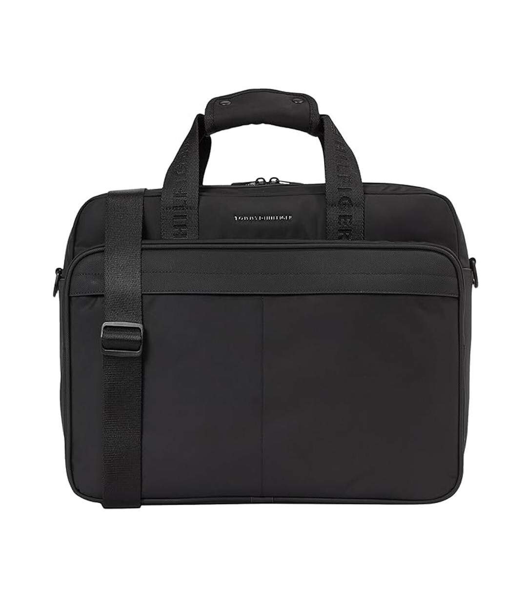 Sacoche noir homme tommy hilfiger repreve am0am13186 - taille unique-1