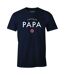 T-shirt Captain Papa Homme Bleu Marine Marvel-1