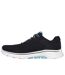 Skechers Womens/Ladies GO WALK 7 - Cosmic Waves Sneakers (Black/Turquoise) - UTFS10504