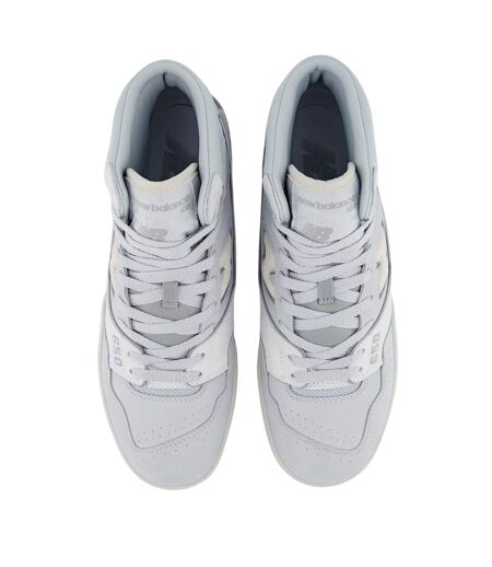Womens/ladies 650 Leather High Top Trainers Light Grey New Balance