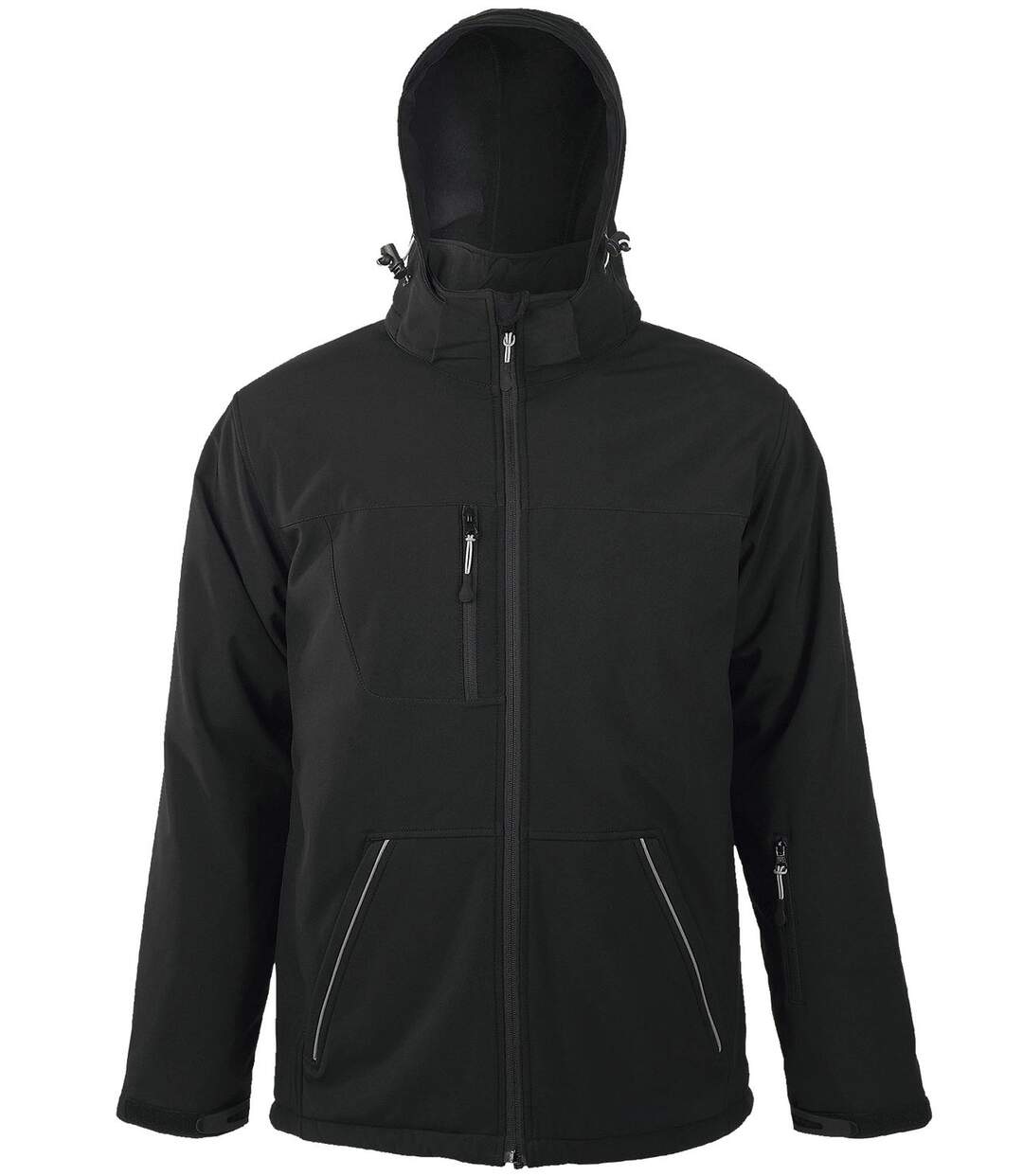 Veste parka softshell doublée et matelassée - 46604 - noir