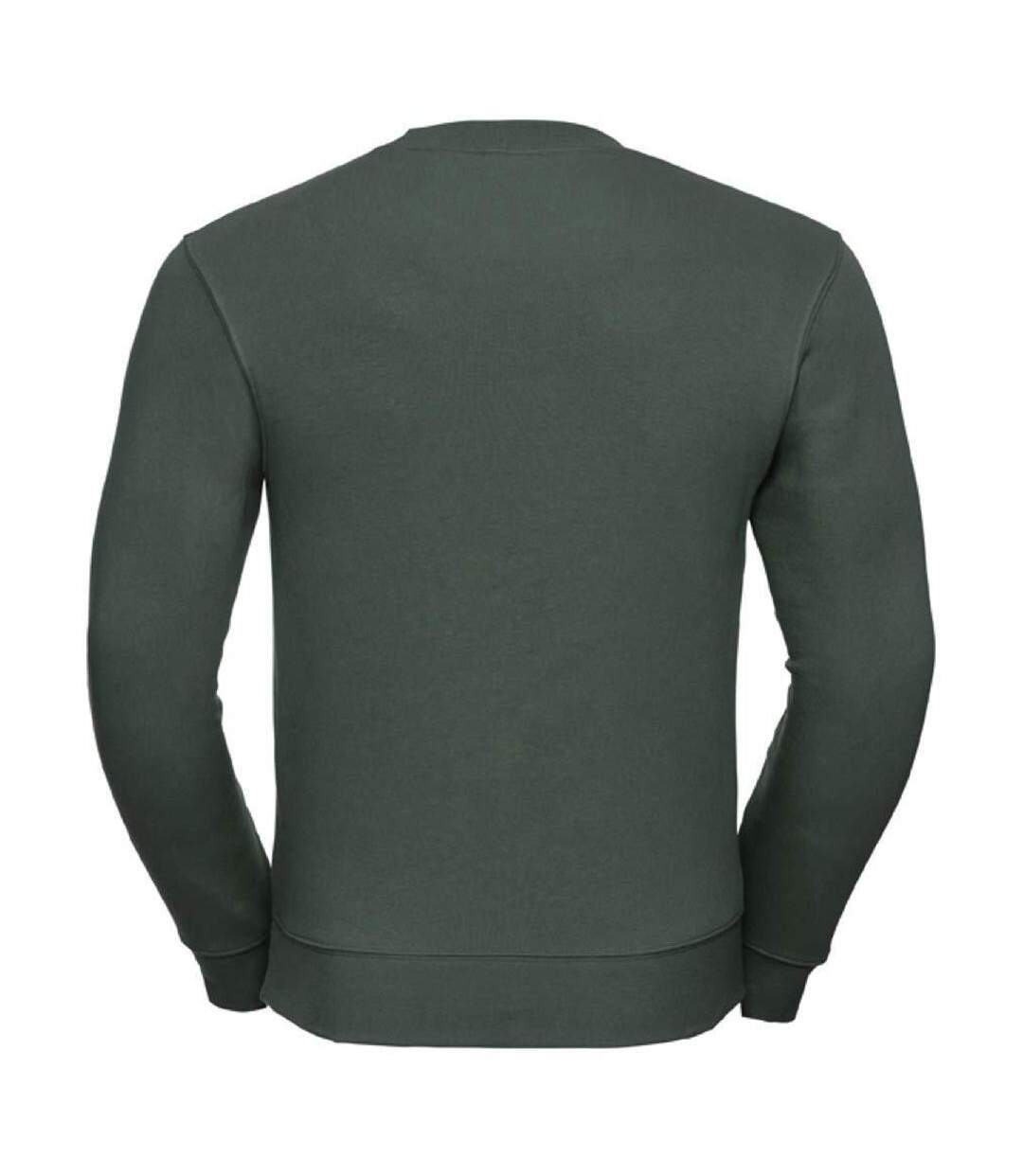 Sweat-shirt Authentique Pour Hommes Coupe Plus Fine Vert Bouteille Russell-2
