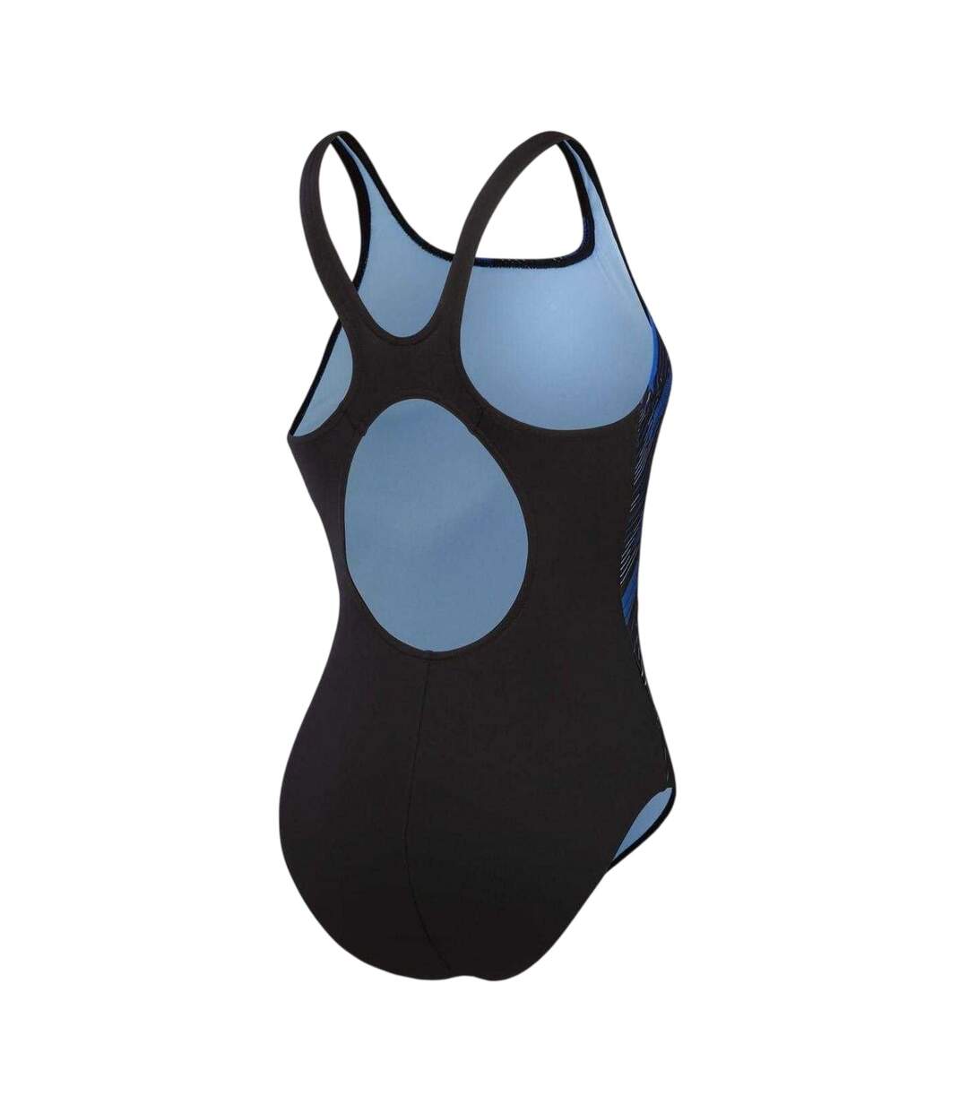 Womens/ladies Hyperboom Placement One Piece Swimsuit Black Blue Speedo-3