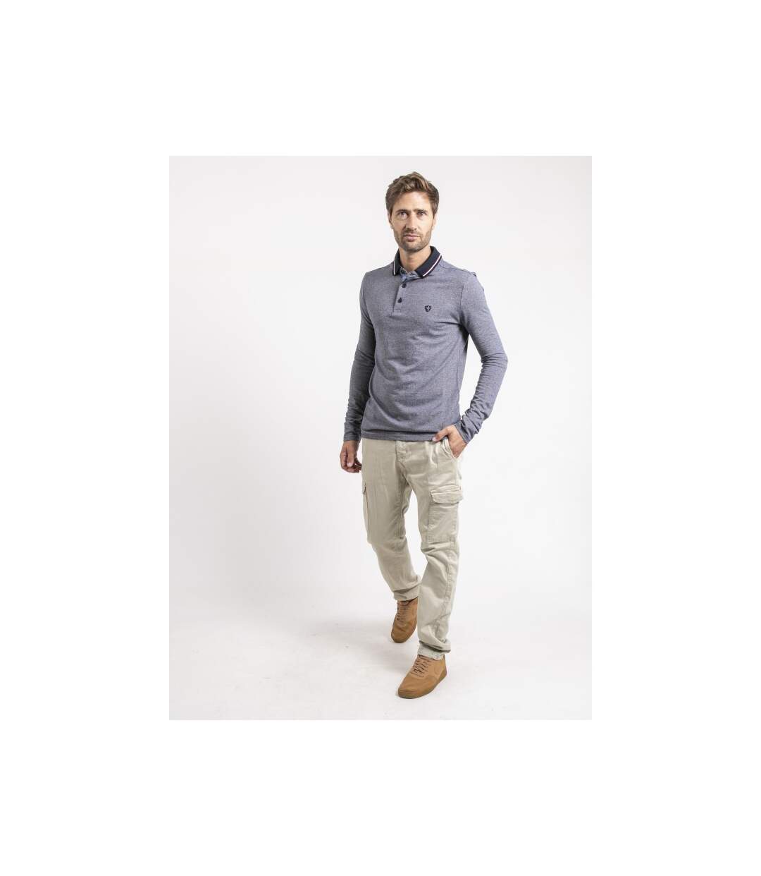 Polo manches longues pur coton PYTHON-4