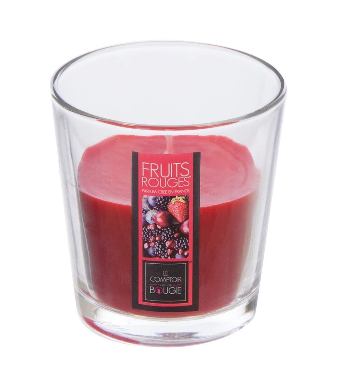 Bougie Parfumée en Verre Nina 90g Fruits Rouges-1