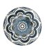 Lot de 6 Assiettes Plates Mandala 26cm Bleu-1