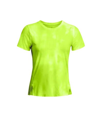 Womens/ladies launch elite printed t-shirt yellow Under Armour