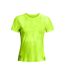 Womens/ladies launch elite printed t-shirt yellow Under Armour-1