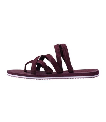 Tongs Pima Femme Rouge Bordeaux Hi-Tec