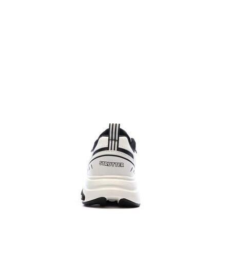 Baskets blanches/noires homme adidas strutters
