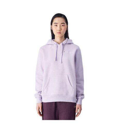 Sweat À Capuche Motif/style Logo Sur Poitrine Femme Violet Clair Champion