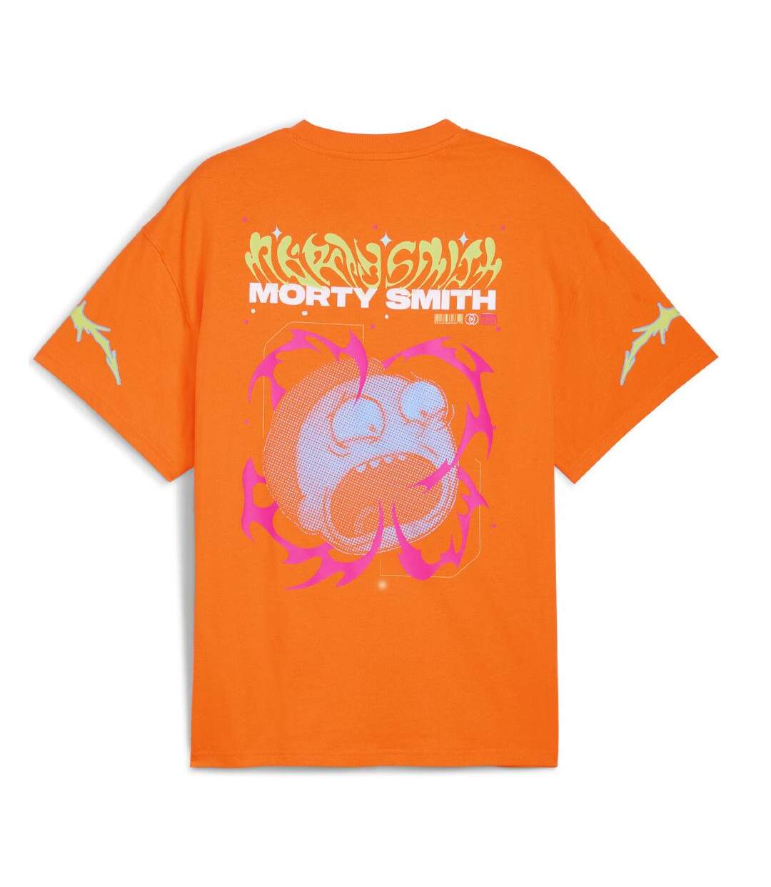 T-Shirt orange/jaune homme puma hoops x rick and morty-2
