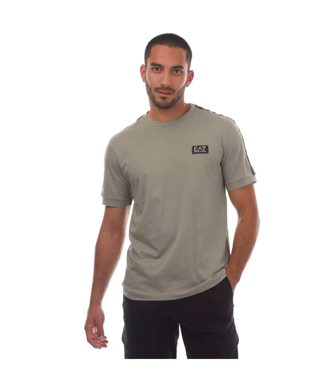 T-shirt Style Logo Ea7 Homme Gris Emporio Armani-2